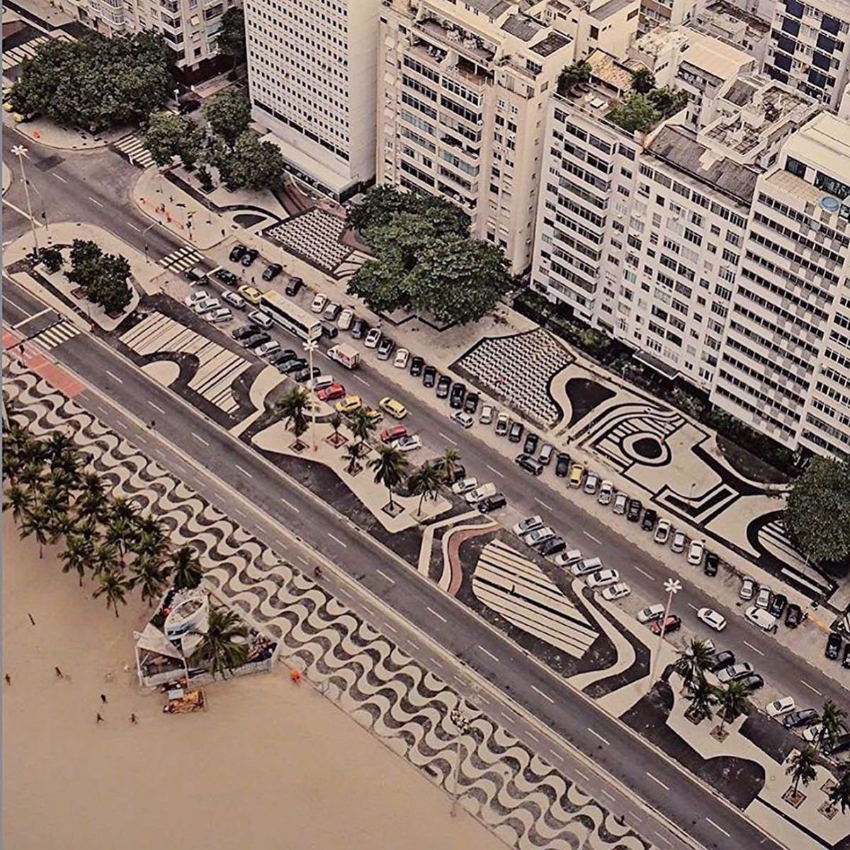 Río de Janeiro, calçada de Burle Marx